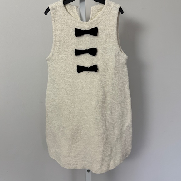 Zara Textured Bow Dress size 9 kids - Picture 3 of 5